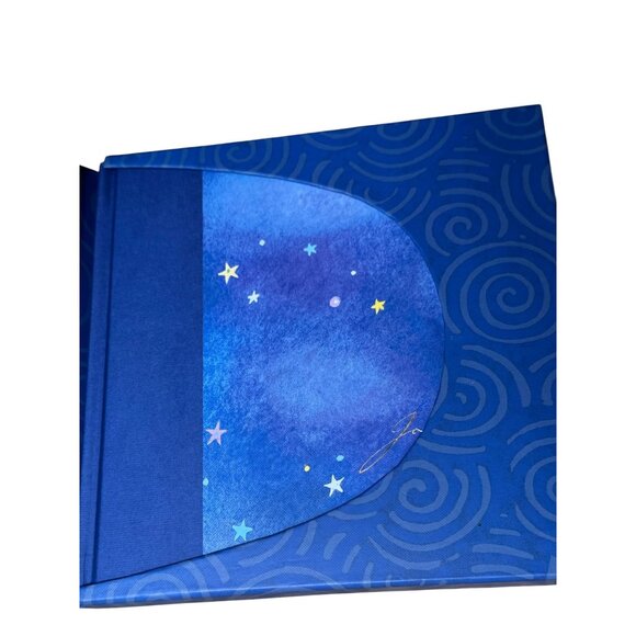 Dream Book & Journal Gift Set - Blue Portfolio Case With Moon & Stars Design - Picture 7 of 11
